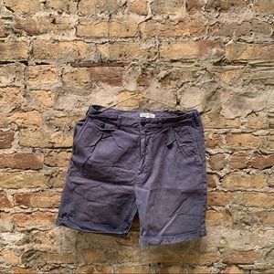 Alex Mill Pleated Chino Shorts - Navy